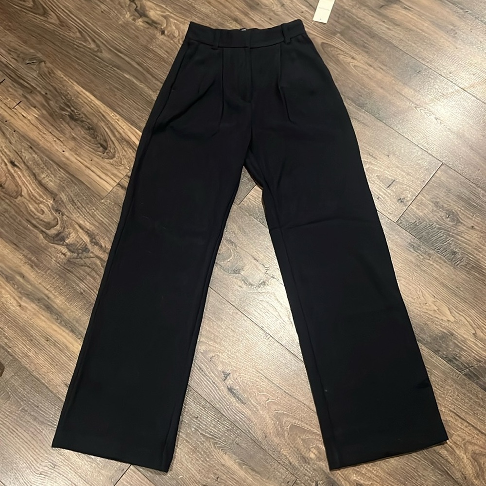 ABERCROMBIE BRUSHED STRAIGHT LEG TROUSER WOMENS XXS